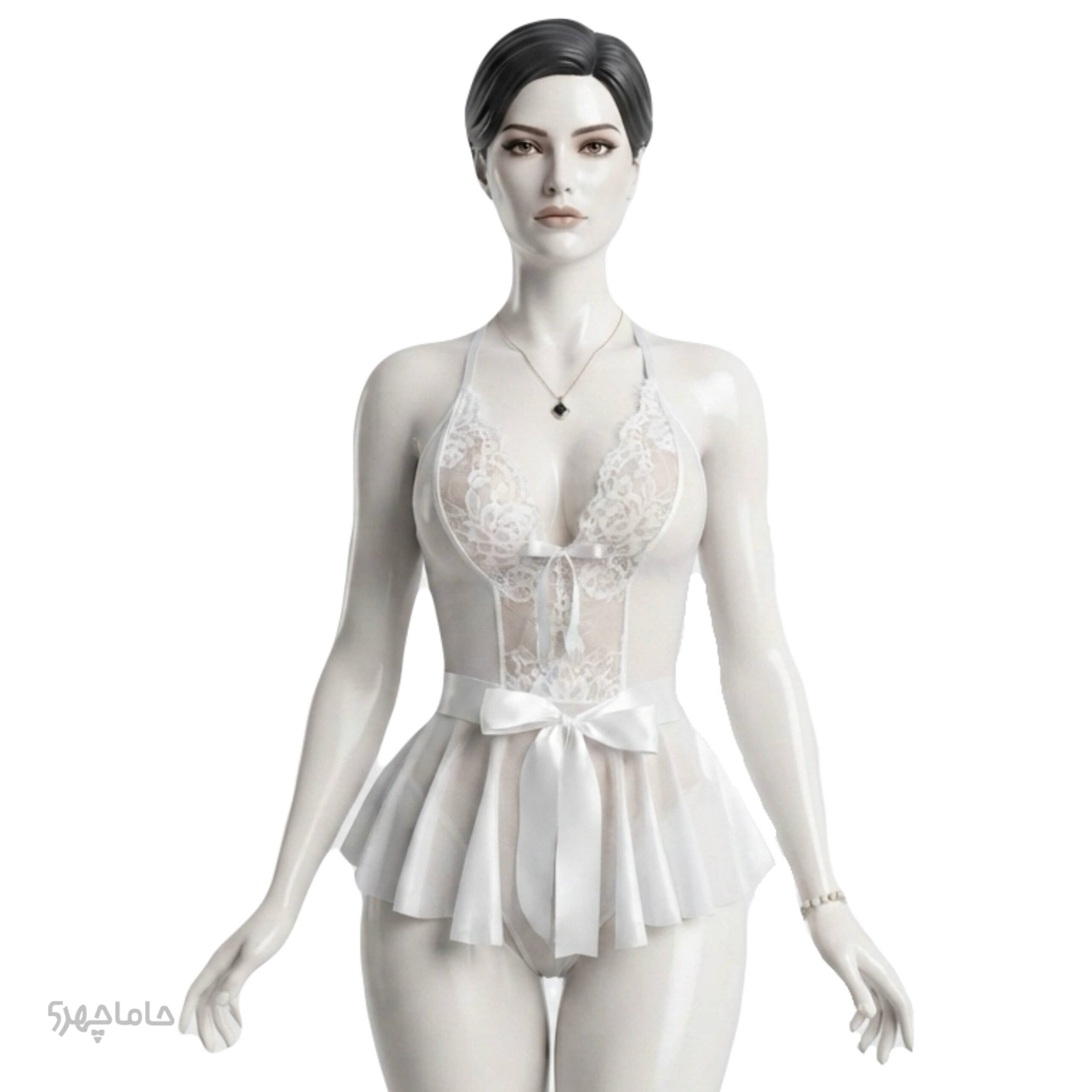 Bow tie skirt fantasy set لباس خواب فانتزی پاپیونی