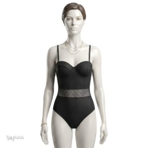 مایو کاپدار زنانه مشکی